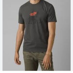 New Prana Buck wild journeyman shirt  charcoal heather gray, mens S or youth…